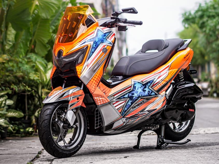 Bikin Auto Pangling, Modifikator Bawa Nuansa Nostalgia Balap Legendaris ke Yamaha NMAX “TURBO”