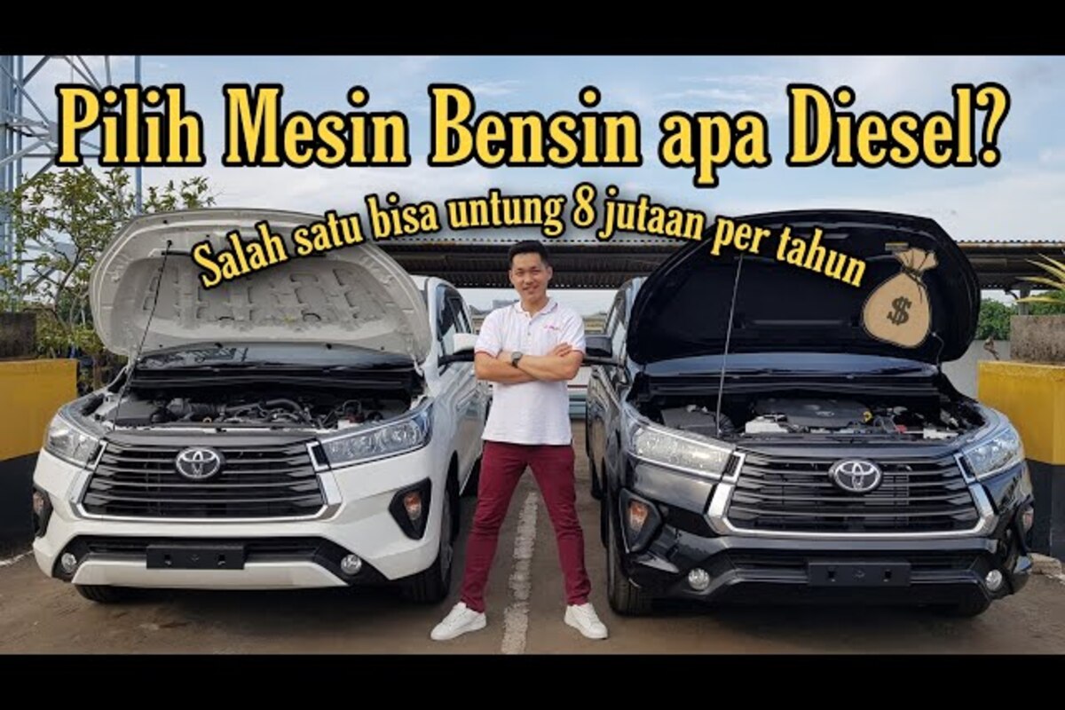 Perbandingan Mobil Toyota Kijang Innova Bensin dengan Diesel, Mana yang Lebih Baik?