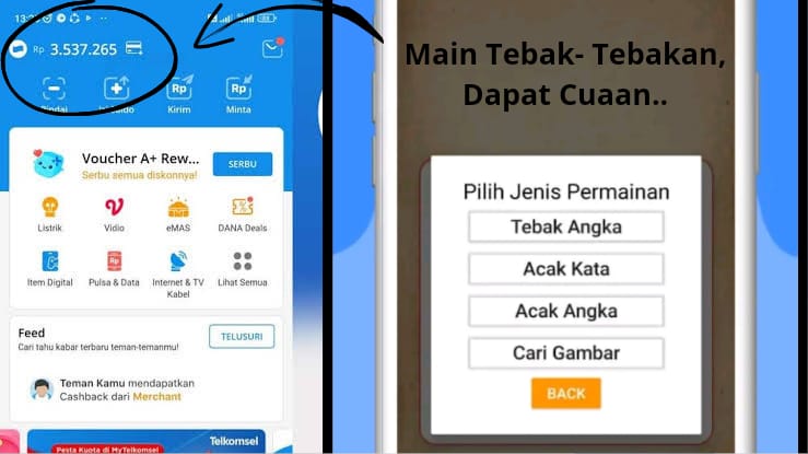 Main Tebak - Tebakan Dapat Saldo DANA, Begini Caranya