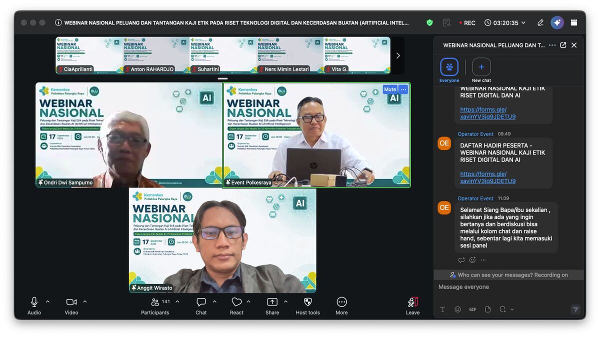 Dekan FST UHB Bahas Privasi, Keamanan Siber, dan Etika Riset Kesehatan Berbasis AI