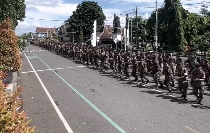 1.000 Banser Banjarnegara Dikerahkan ke Purwokerto, Siap Dukung Ketahanan Pangan Nasional