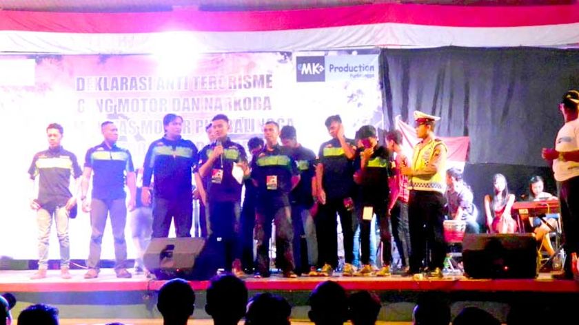 1.000 Tandatangan Komunitas Motor Purbalingga Tolak Terorisme