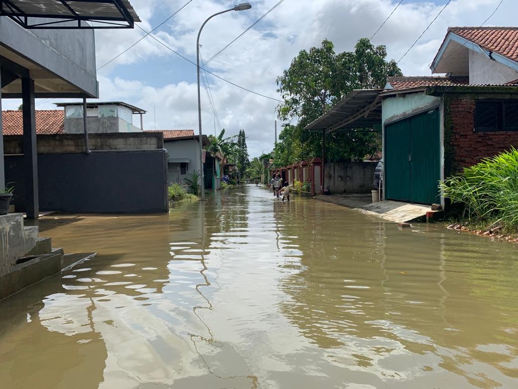 Banjir di Kecamatan Kroya Mulai Surut