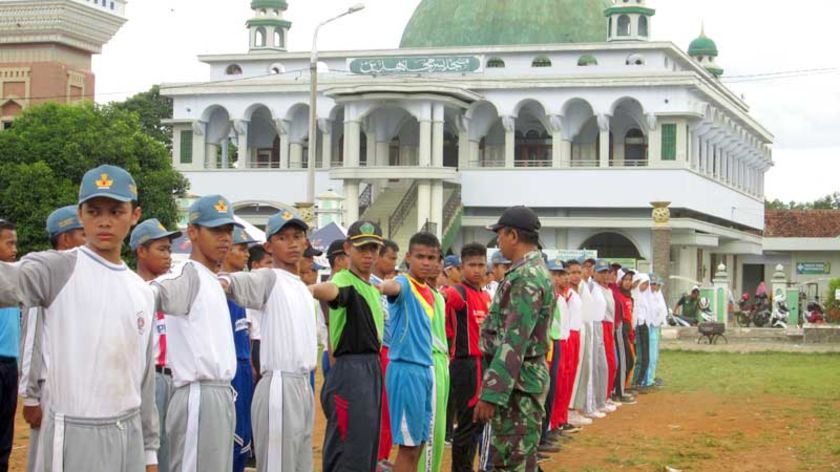 Sambut HUT RI ke 71, Siswa SLTA Majenang Mulai Berlatih Paskibra