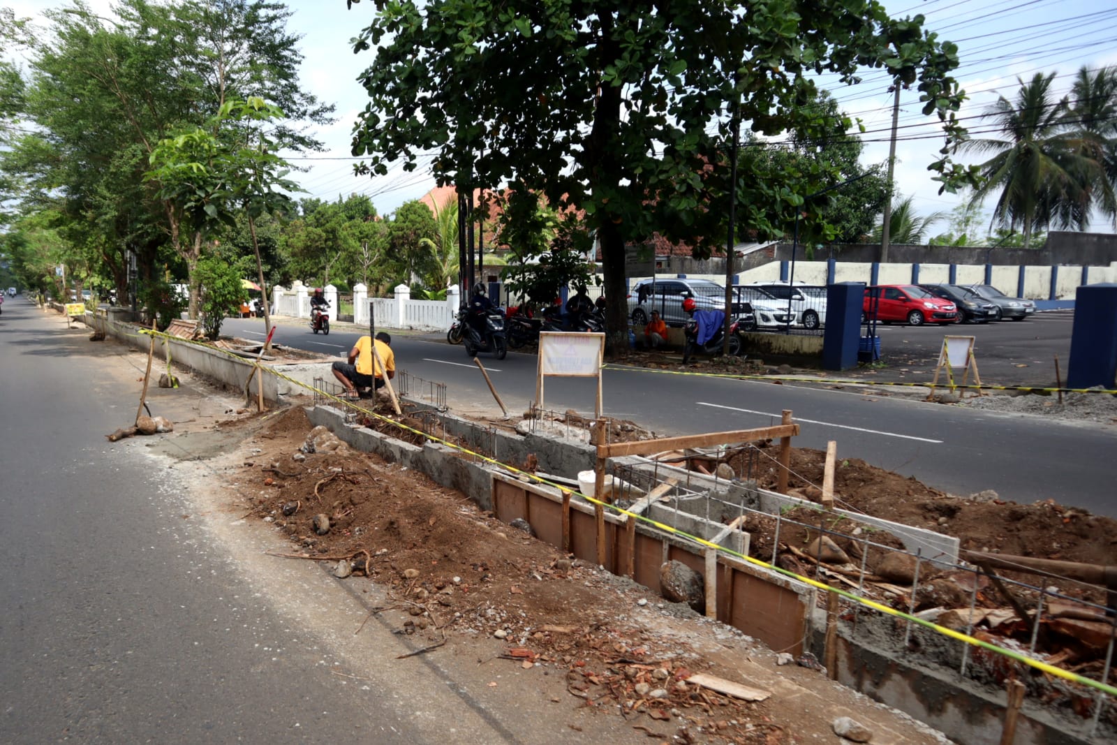 Pengembangan Median Jalan Ahmad Yani Dikebut, Sudah 40 Persen