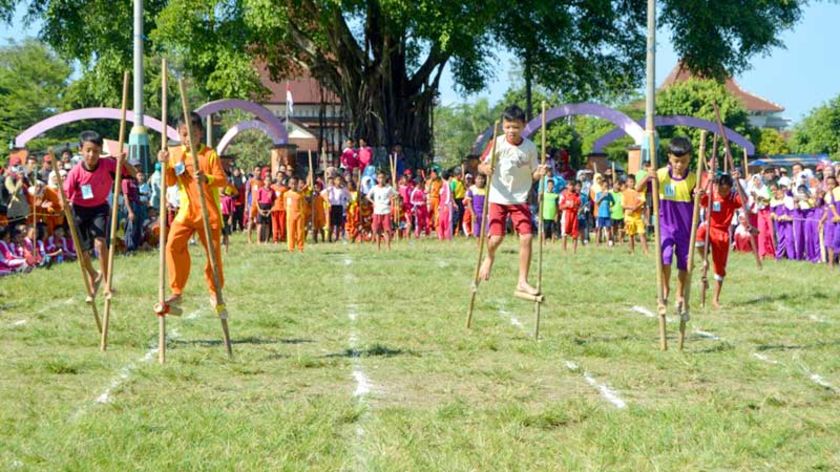 15 Kecamatan di Kebumen Tidak Kirimkan Wakil Lomba Balap Egrang Kabupaten