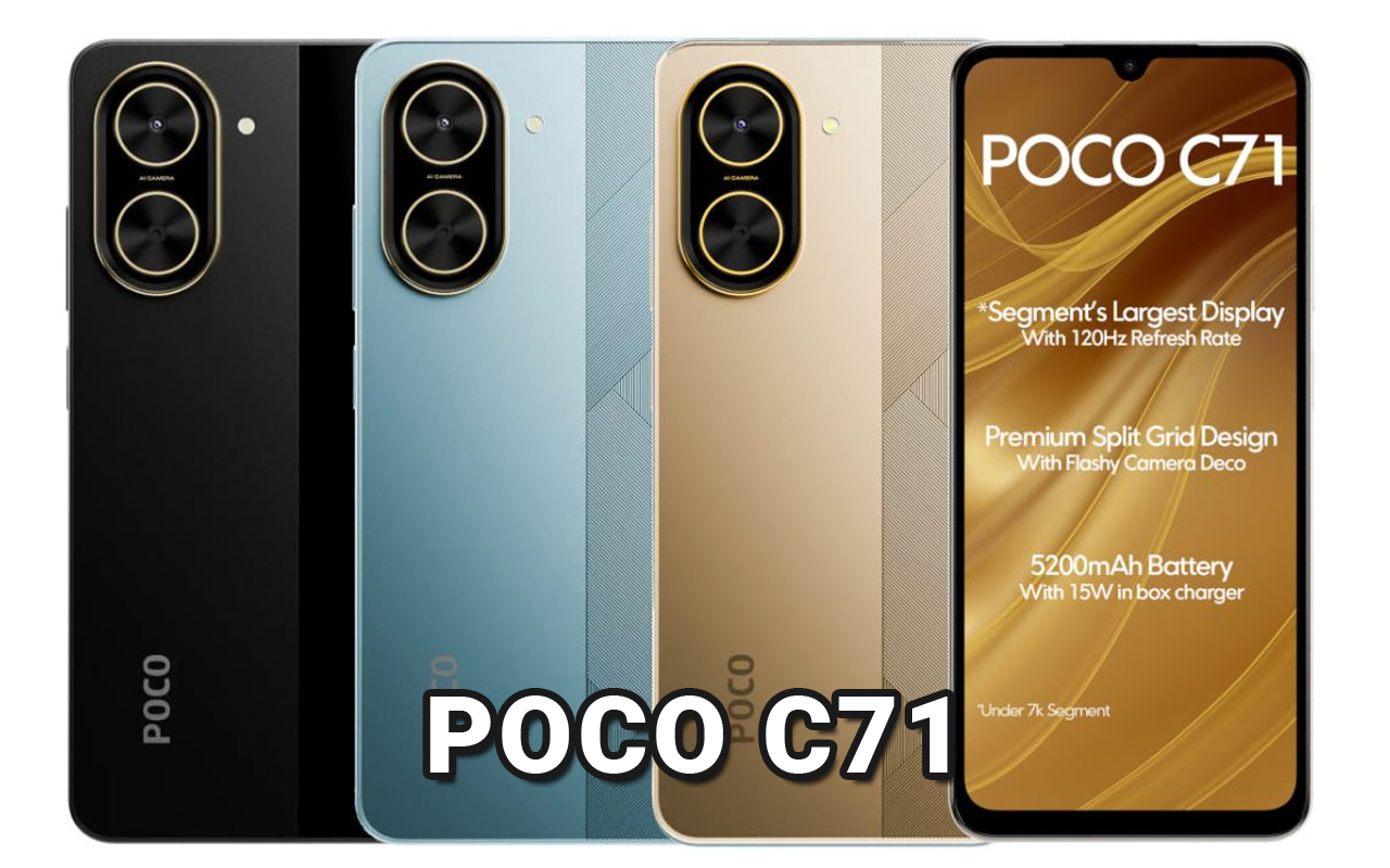 POCO C71 Cuma 1 Jutaan, Tapi Speknya Bikin Kaget! Layar 120Hz & Kamera 32MP!