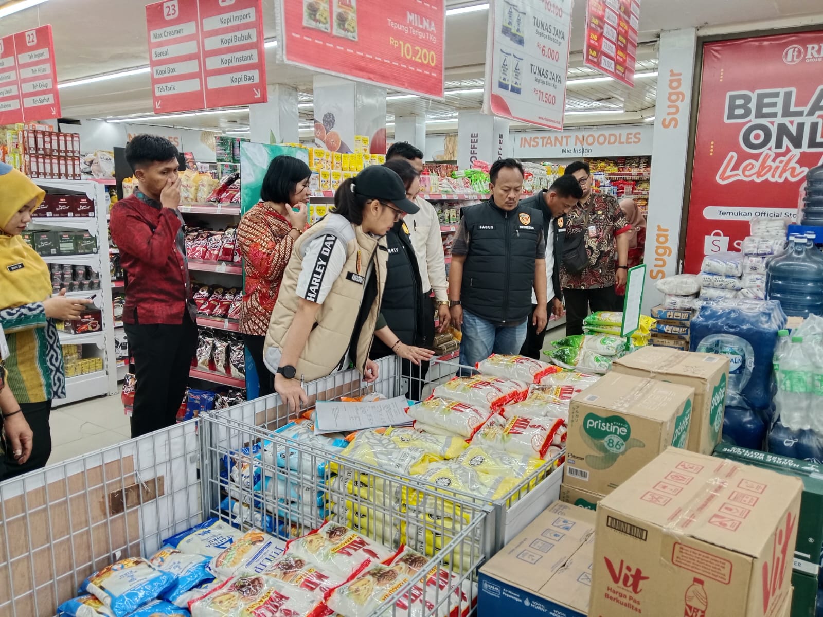 Satgas Jateng dan Polresta Cilacap Sidak Harga Beras, Harga Masih Sesuai HET