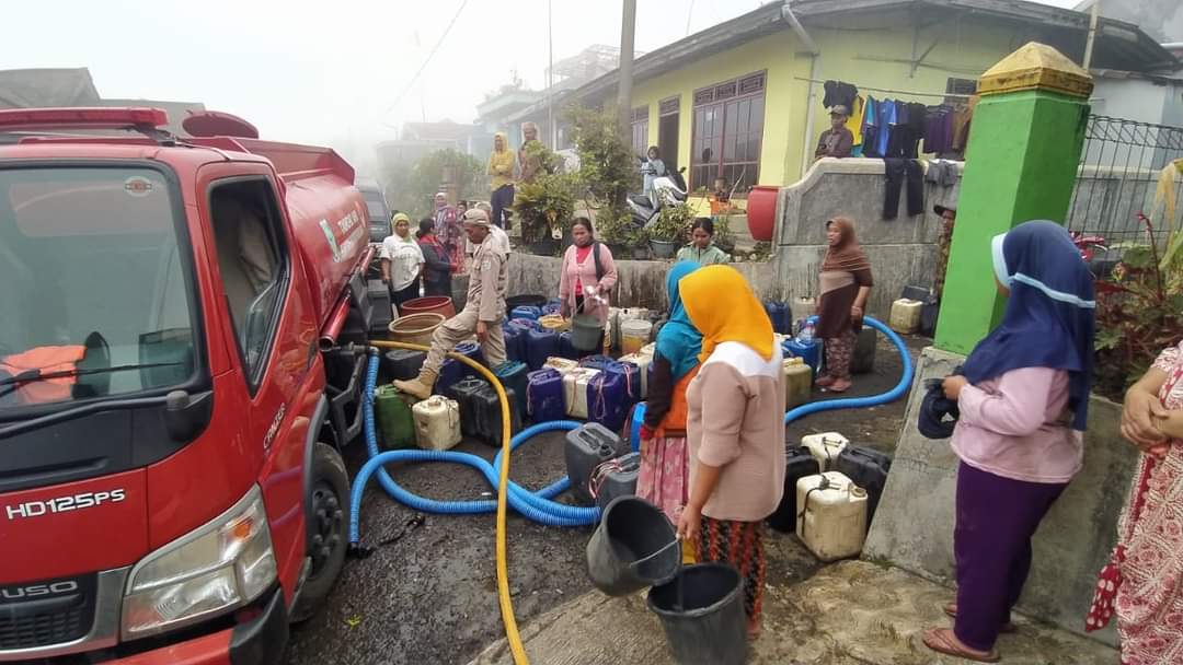 Warga Dusun Gunung Malang Desa Serang Mulai Menikmati Bantuan Air Bersih