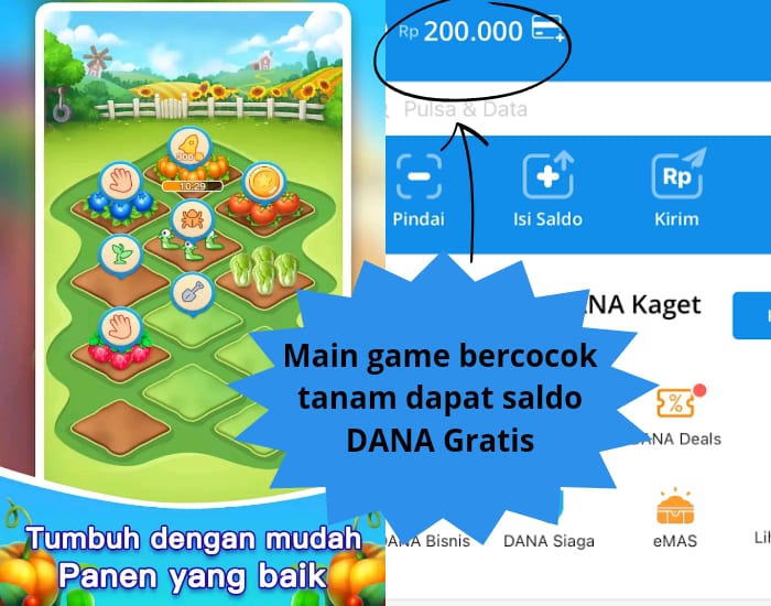 Game Bercocok Tanam Penghasil Saldo DANA Hingga Rp 200.000