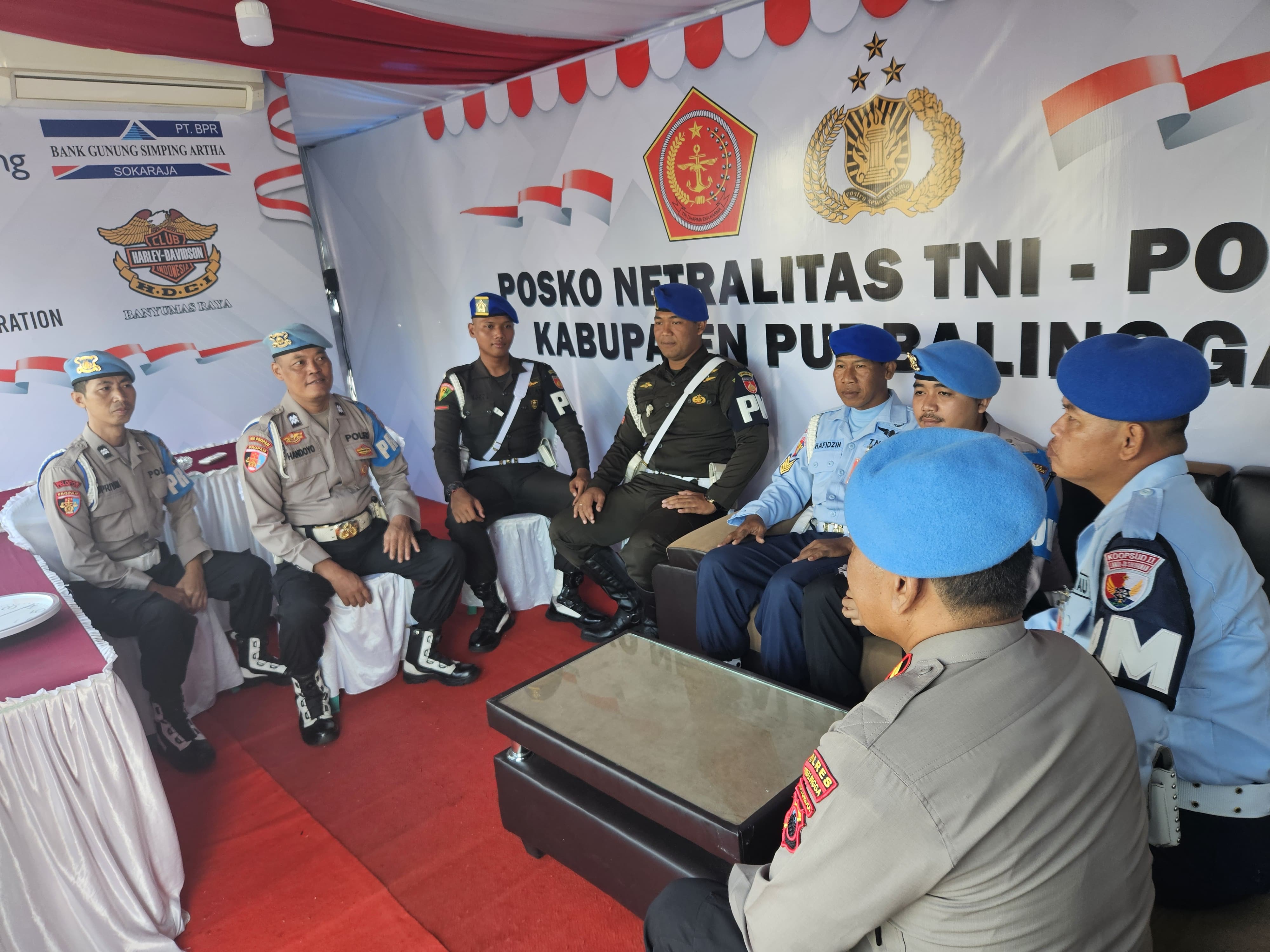 Jelang Pemilu 2024, Posko Netralitas TNI-Polri Didirikan di Alun-alun Purbalingga