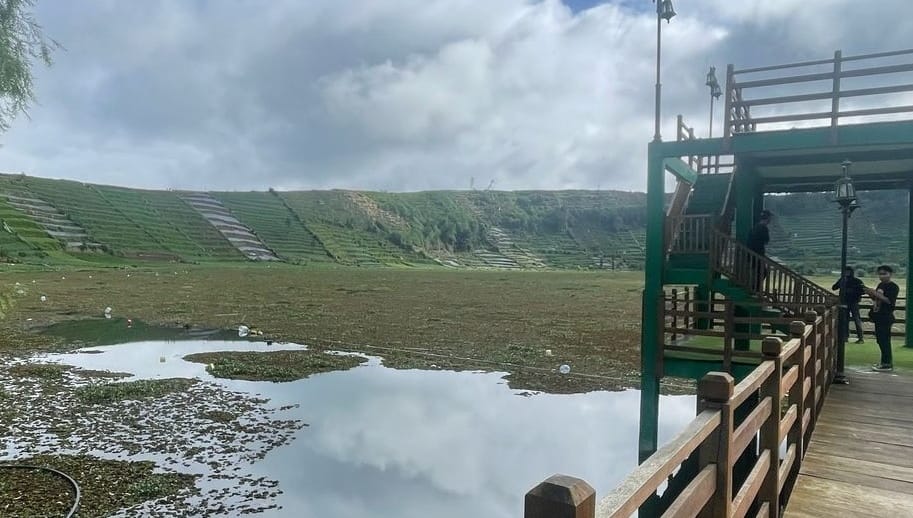 Telaga Merdada Tertutup Eceng Gondok hingga Membuat Wisatawan Kecewa dan Petani Resah