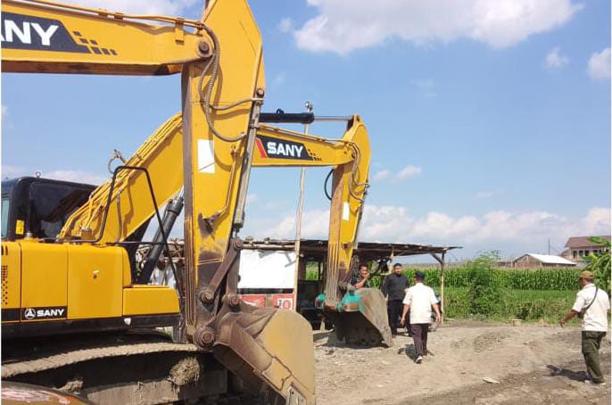 Merusak Lingkungan, Penambangan Golongan C Ilegal di Desa Kedungjati Dihentikan Tim Gabungan