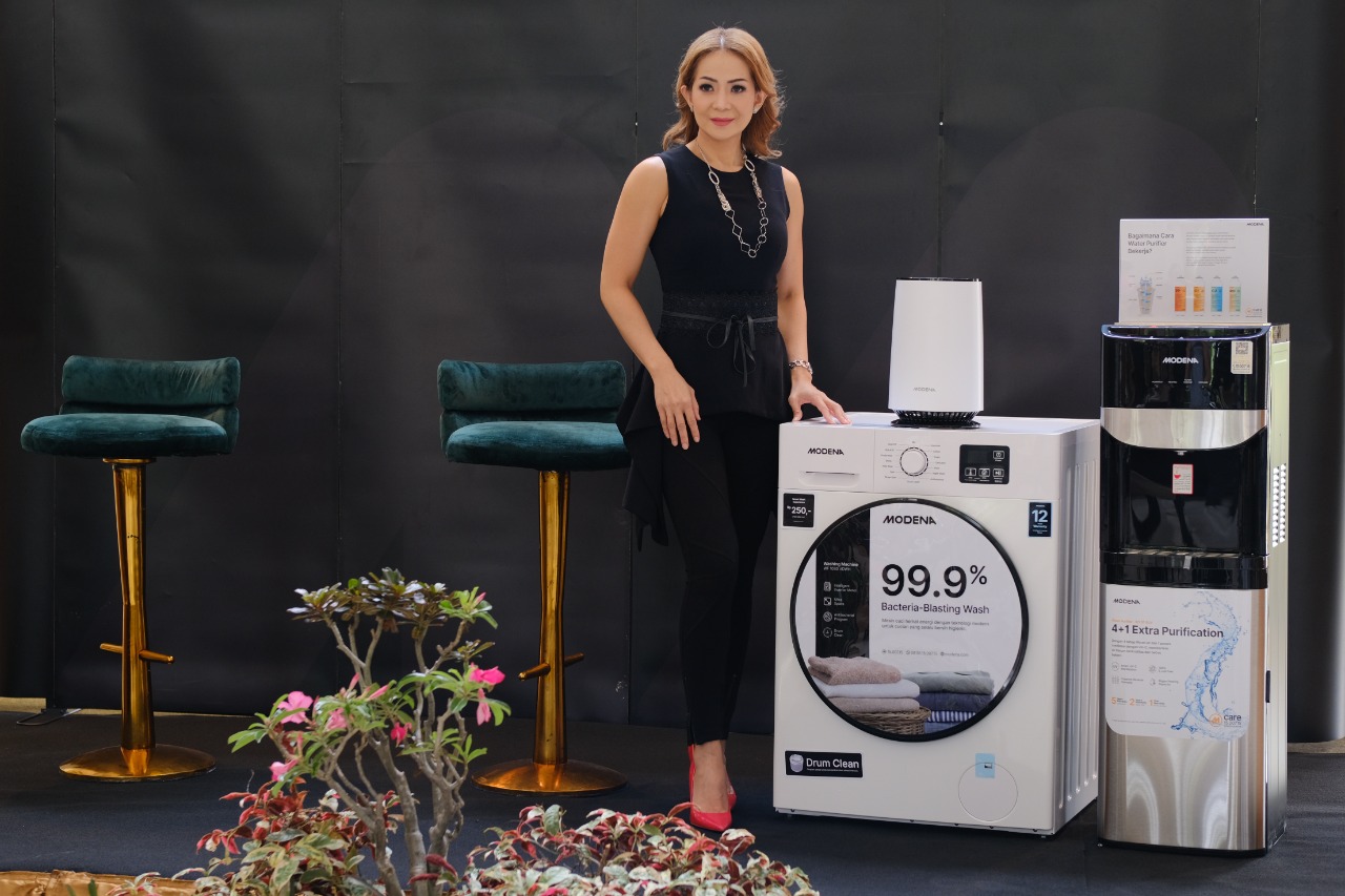 MODENA Hadirkan Washing Machine WF 1030 VDWH  dengan 99,9% Bacteria-Blasting Wash
