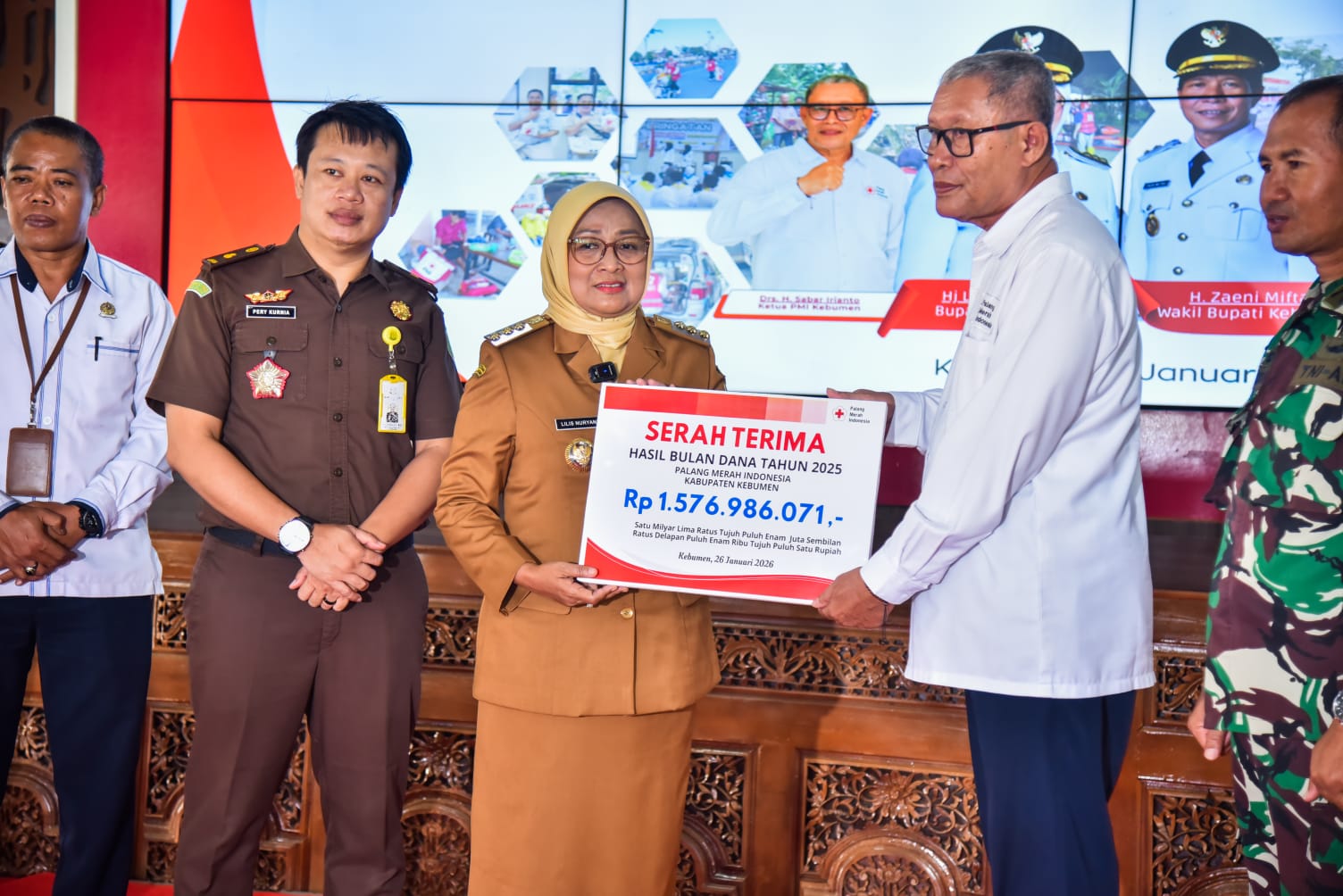 PMI Kebumen Laporkan Hasil Bulan Dana Rp1,57 Miliar