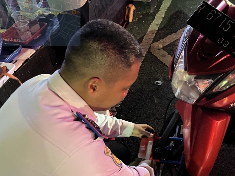 Sembilan Sepeda Motor Pelanggar Parkir di Purwokerto Kena Sanksi Gembok