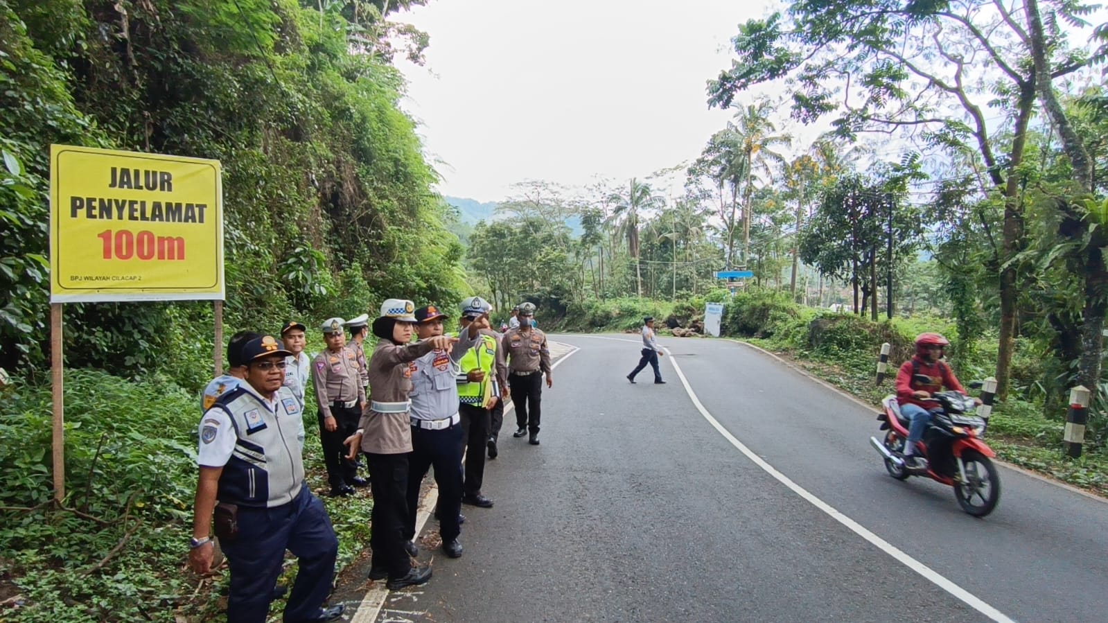 Rawan Kecelakaan, Jalur Bayeman Karangreja Purbalingga Didatangi Ditlantas Polda Jawa Tengah