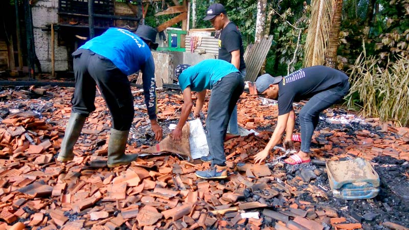 Korban Kebakaran Cilongok Masih Mengungsi