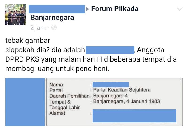 Oknum Anggota DPRD Banjarnegara Dituding Money Politic