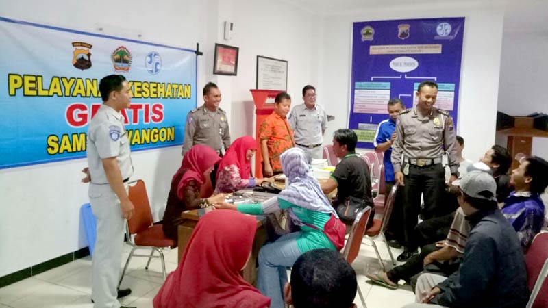 Samsat Wangon Gelar Pengecekan Kesehatan Gratis