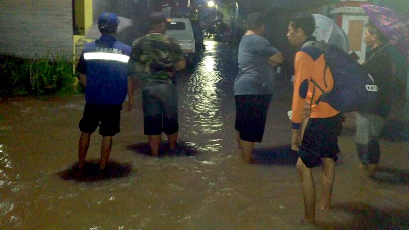 Hujan Deras, Giliran Sokaraja yang Terendam Banjir