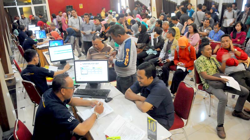 Wajib Pajak Purwokerto Berebut Melapor SPT, Ternyata Diperpanjang