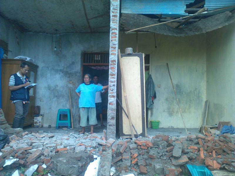 Tiga Kamar Rumah Janda Asal Cimanggu Ambruk Diterjang Angin Lisus