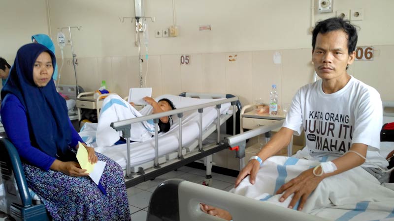 Kakak dan Ayah Sukendar Dirawat di Rumah Sakit