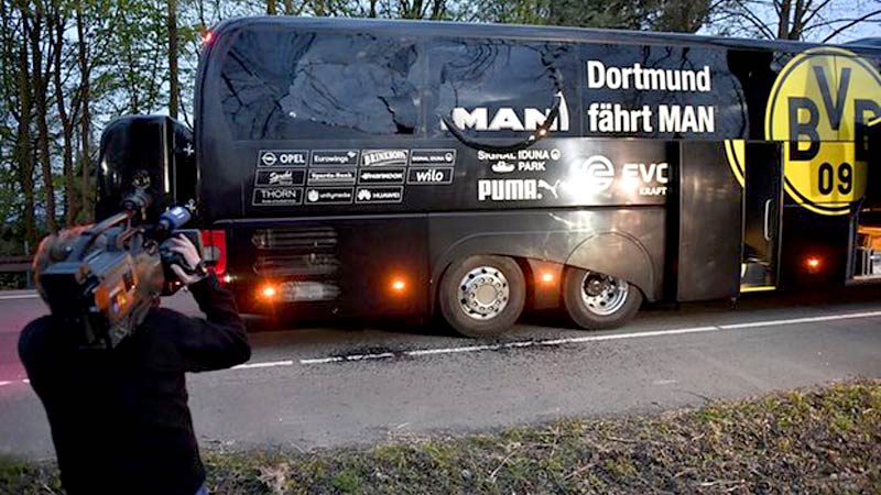 Bus Dortmund Jadi Target Utama Serangan Bom