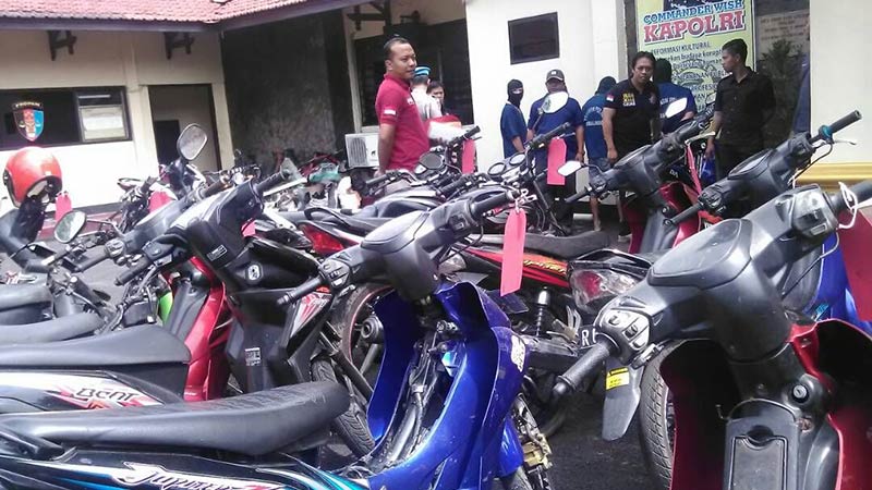 Polres Purbalingga Amankan 13 Motor Hasil Curian