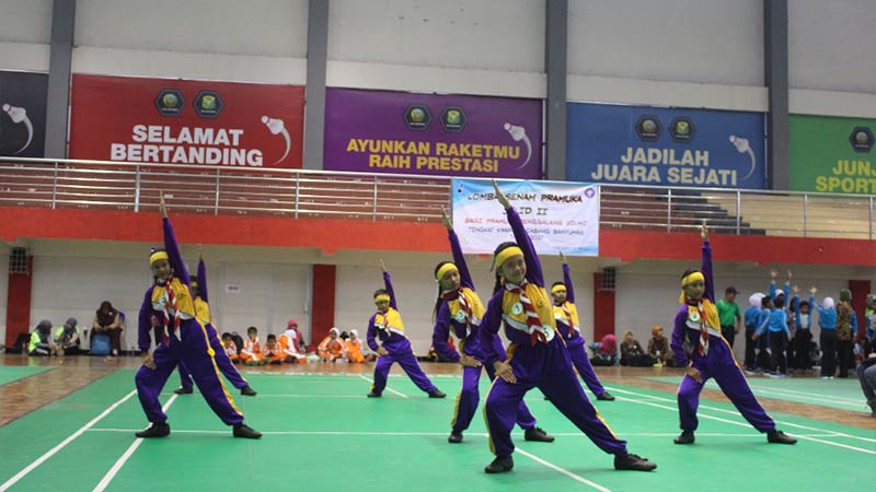 Kwarran Sokaraja Juara 1 Lomba Senam Pramuka