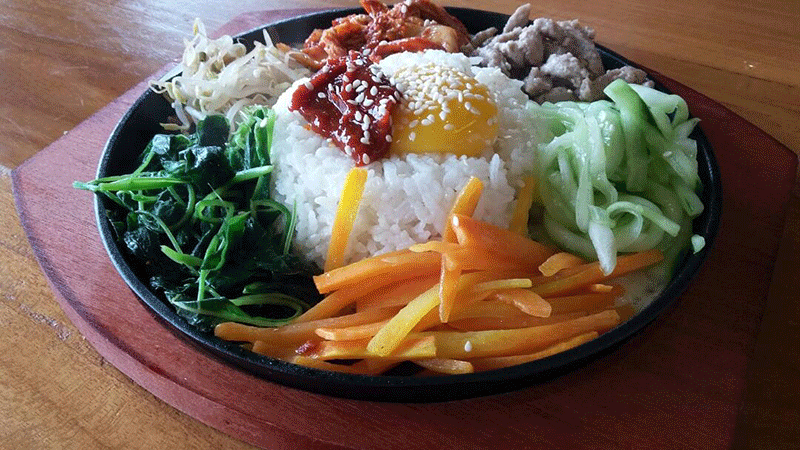 Menikmati Bimbibab ala Kedai Ramyun - Nasi Korea dengan Aneka Sayuran