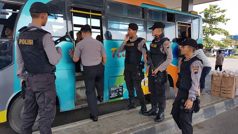 Polisi Operasi Premanisme Sisir Terminal, Pasar dan Bus