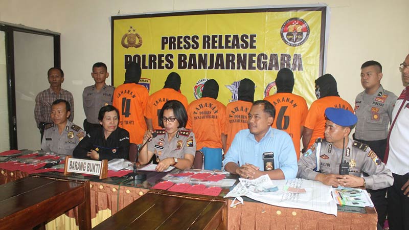 Lima Lokasi Perjudian di Banjarnegara Digerebek