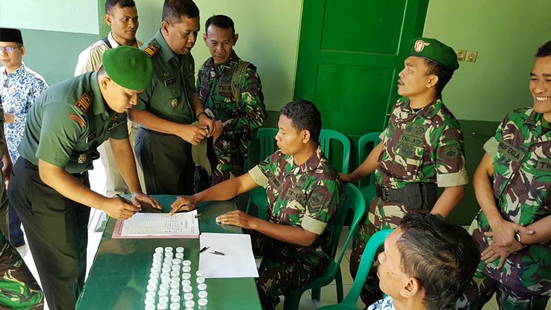 Puluhan Prajurit TNI Dites Urine