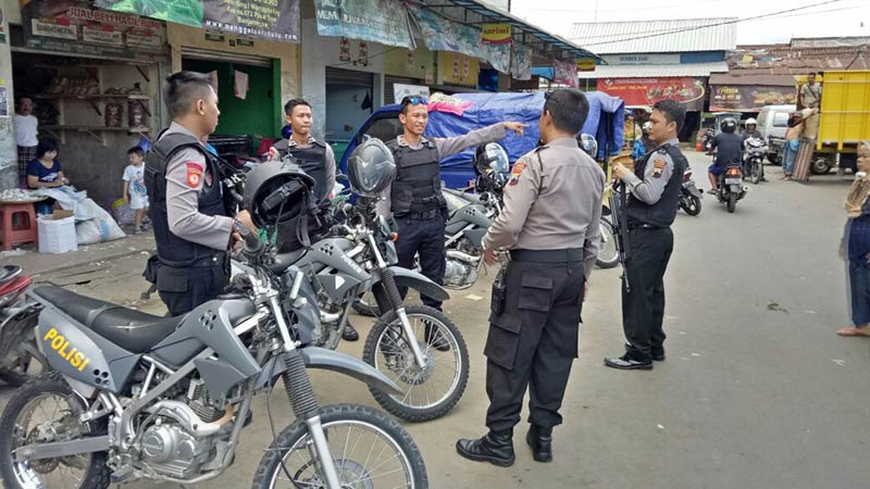 Antisipasi Terorisme, Pasar dan Perbankan Dipantau Sabhara