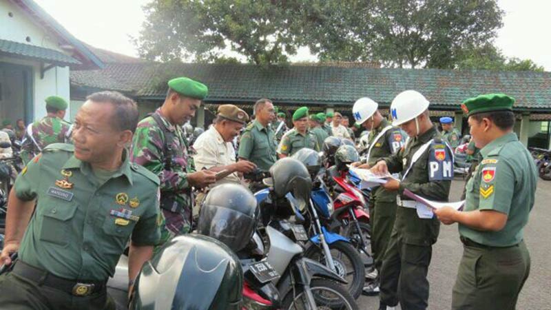 Denpom IV/1 Operasi Gaktib Di Kodim 0701/Banyumas