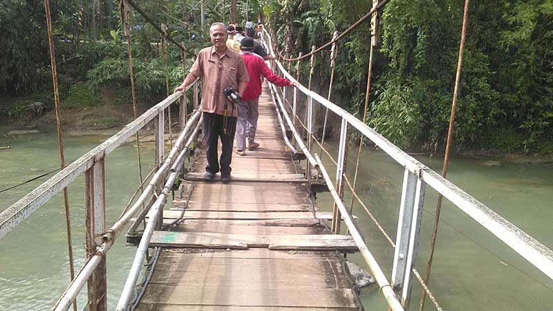 Jembatan Gantung Desa Kracak Diperbaiki Tahun Depan