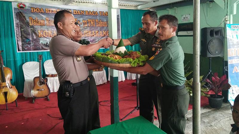 Koramil Ajibarang Gelar Tasyakuran HUT TNI