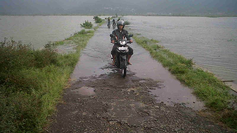 Sawah di Blok Sindu Tergenang Banjir