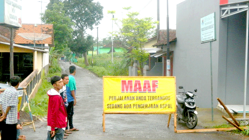 Jalan Kalijaran Ditutup 10 Hari