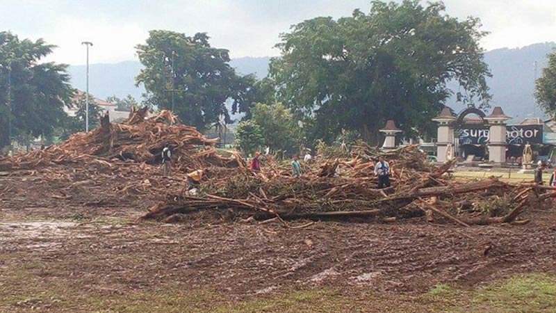 Pedagang Alun-alun Banjarnegara Masih Trauma