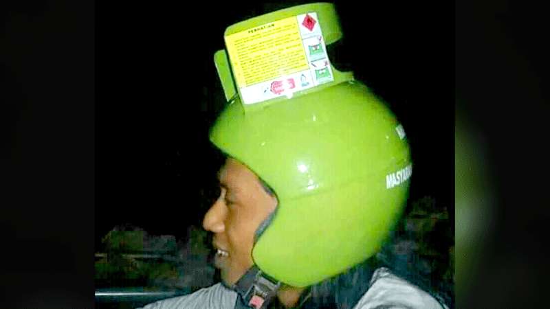 Bikin Helm dari Tabung Elpiji