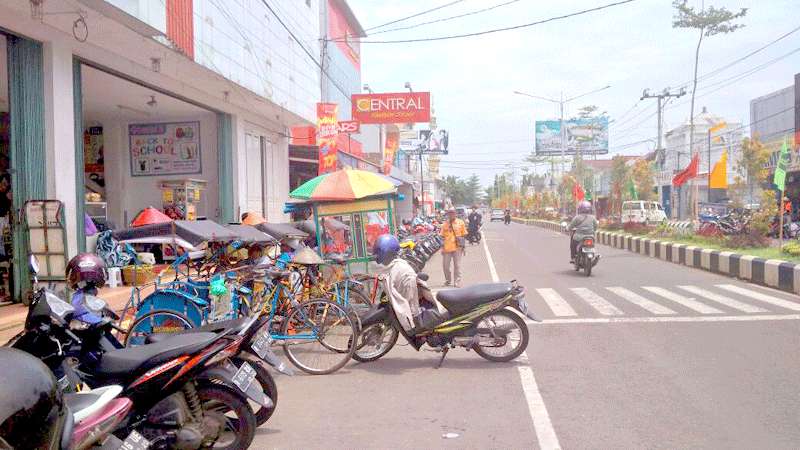 Masih Ditemukan Pedagang Tiban di Kawasan Tertib Lalin Purbalingga