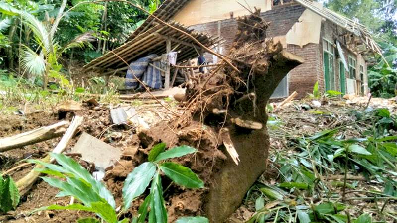 Rumah Korban Gempa Kecamatan Wanareja Kembali Rusak
