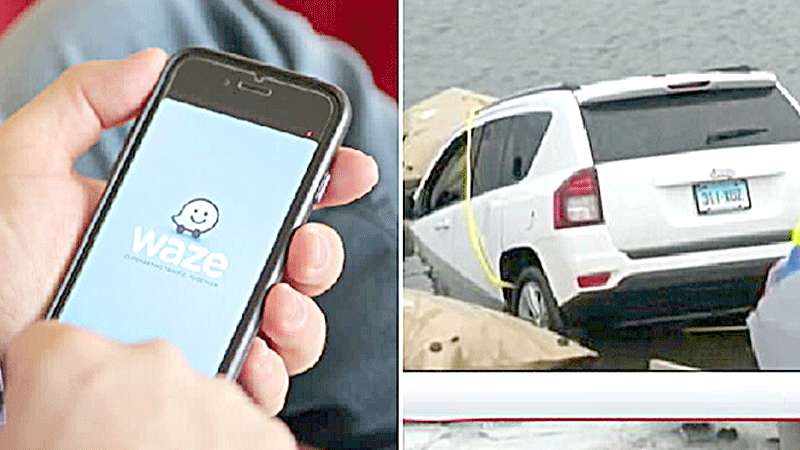 Percaya GPS, Mobil Masuk Danau Es