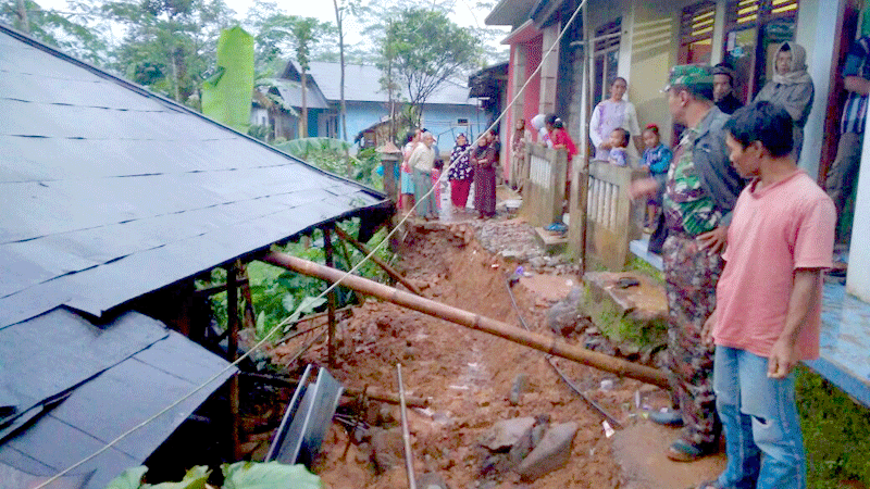 Satu Rumah di Wilayah Utara Purbalingga Tertimpa Longsor