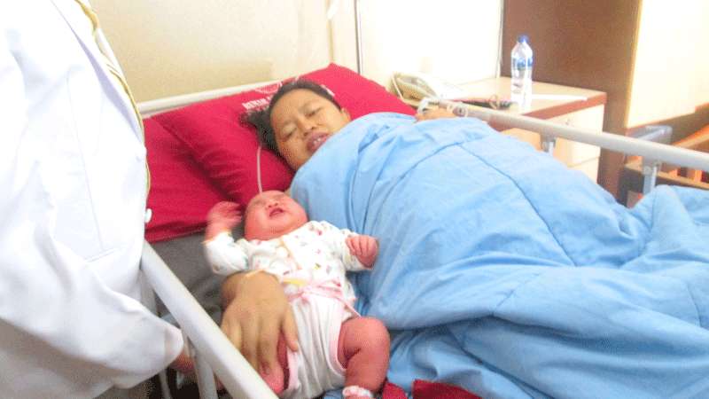 Giant Baby di Cilacap Sempat Diduga Kembar