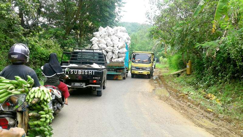 Jalan Provinsi di Kecamatan Wanareja, Dinilai Terlalu Sempit