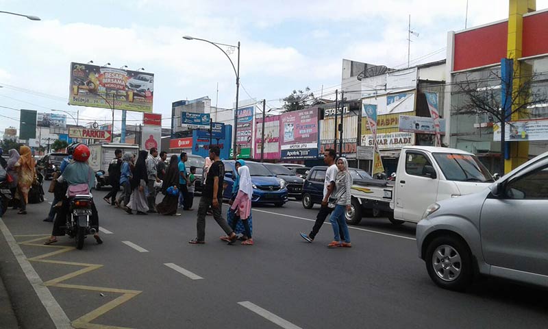 Jalanan di Purwokerto Mulai Semrawut